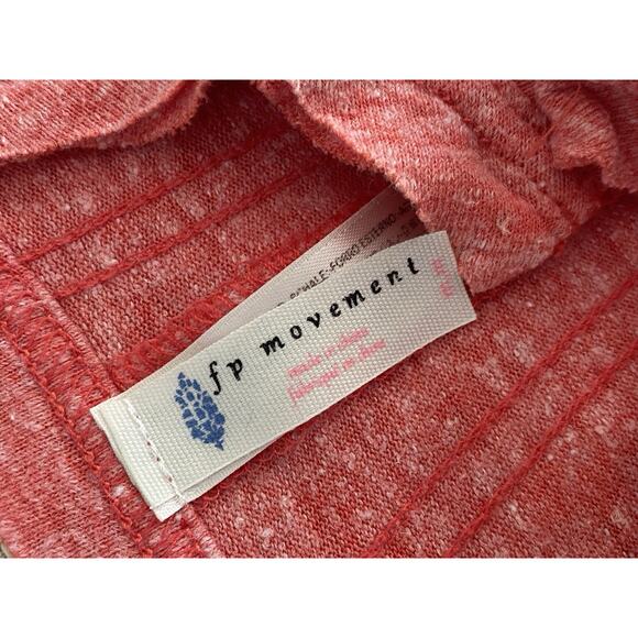 FREE PEOPLE Movement Smooth Sailing Romper Orange pink S - Picture 5 of 8